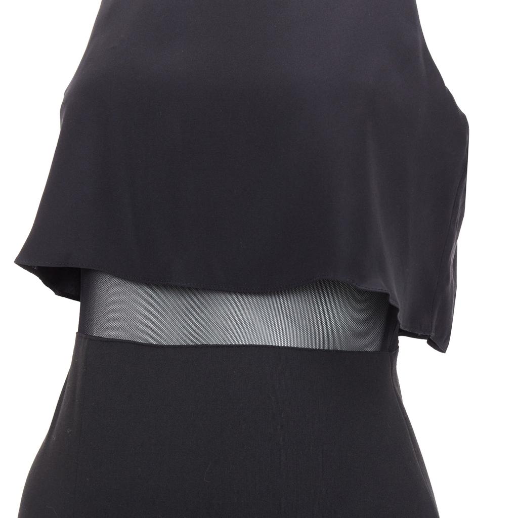 Elizabeth and James Elizabeth And James Kiandra Midriff Cut Out Sheer Midi Dress