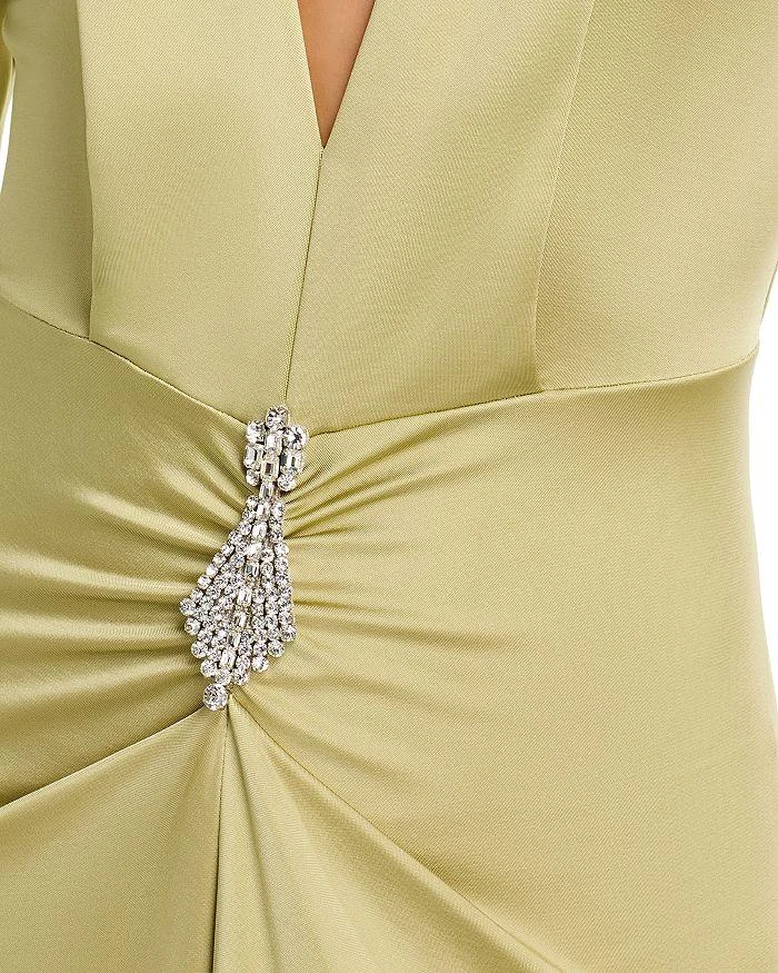 Victoria Beckham Long Sleeve V Neck Gown 3