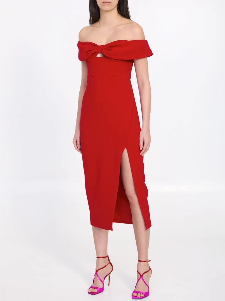 Self Portrait Bow midi dress 2