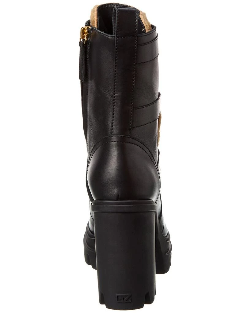 Giuseppe Zanotti Cubelibre 80 Leather & Shearling Boot 3