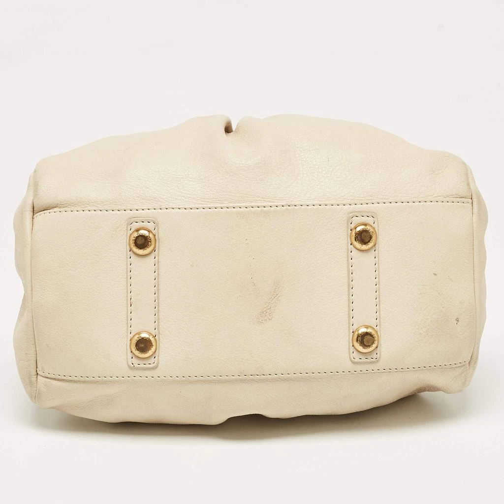 Marc Jacobs Marc by Marc Jacobs Off White Leather Classic Q Baby Groovee Satchel 16