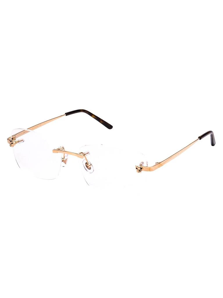 Cartier Cartier Panthere Rectangle Frame Glasses 2