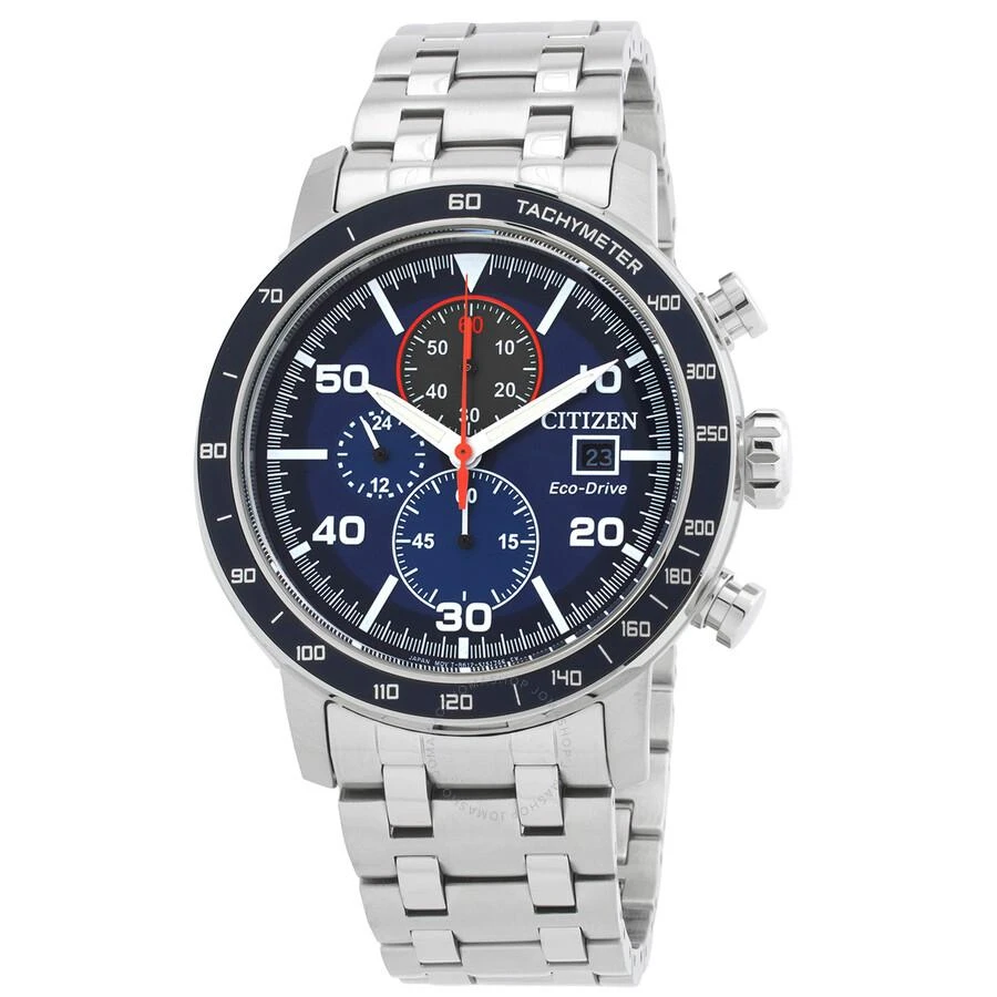 Citizen Brycen Chronograph Eco-Drive Blue Dial Men's Watch CA0850-59L 1