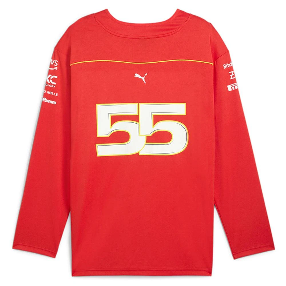 Puma Scuderia Ferrari Team Hockey Crew Neck Long Sleeve Jersey 3