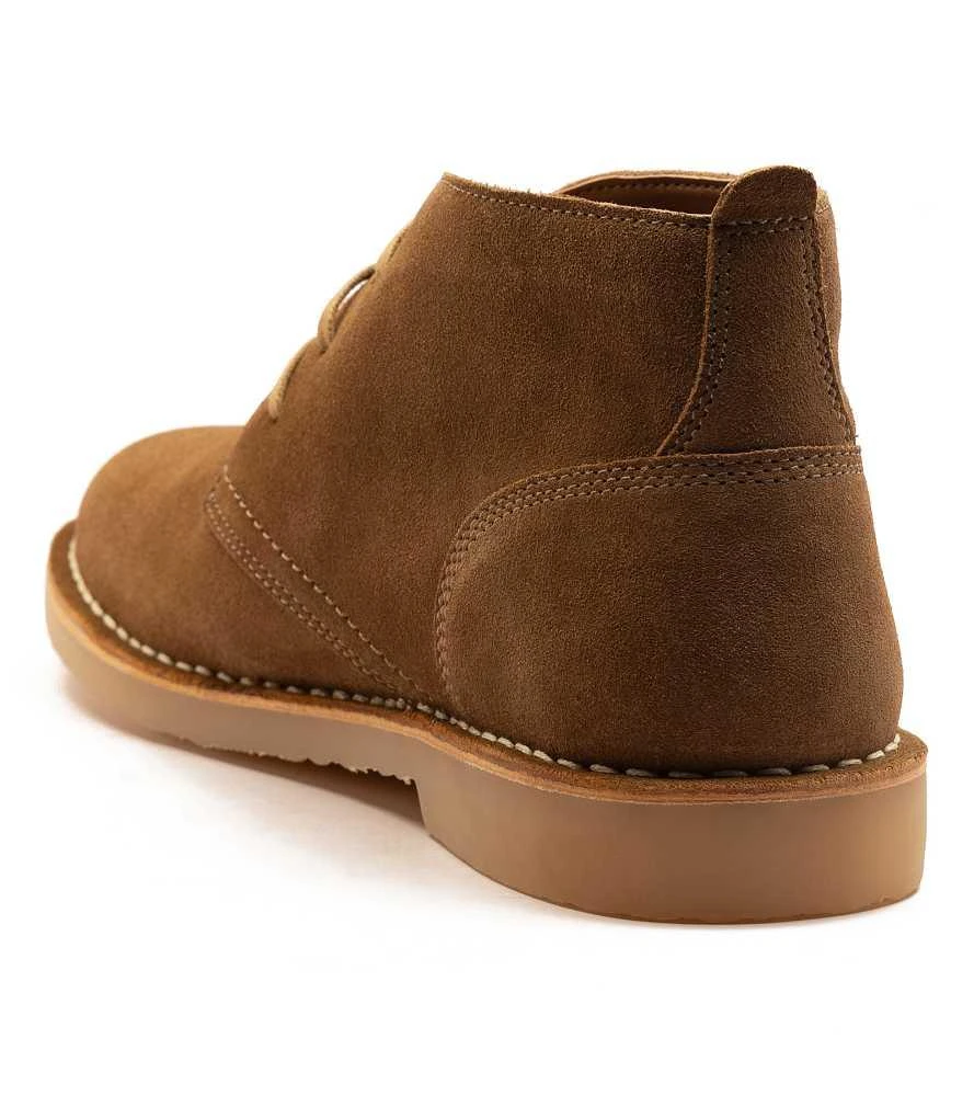 Off The Hook Off The Hook 'sahara' suede leather casual lace-up chukka boots in dk-taupe 2