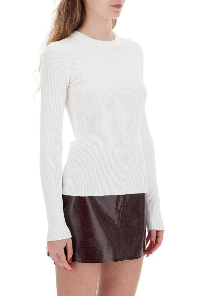 Courrèges 'ribbed stretch knit pullover sweater 2