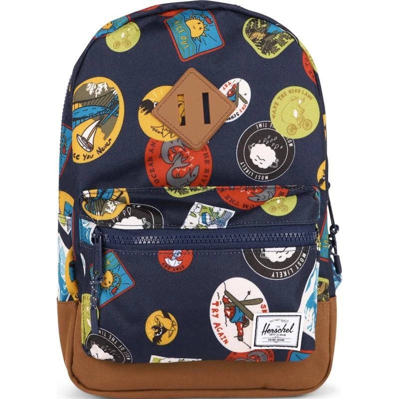 Herschel Supply Logo pin patches small backpack in navy 1