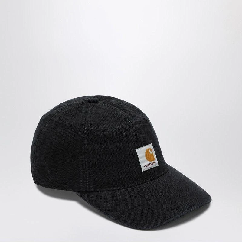 Carhartt WIP BLACK ICON BASEBALL CAP 1