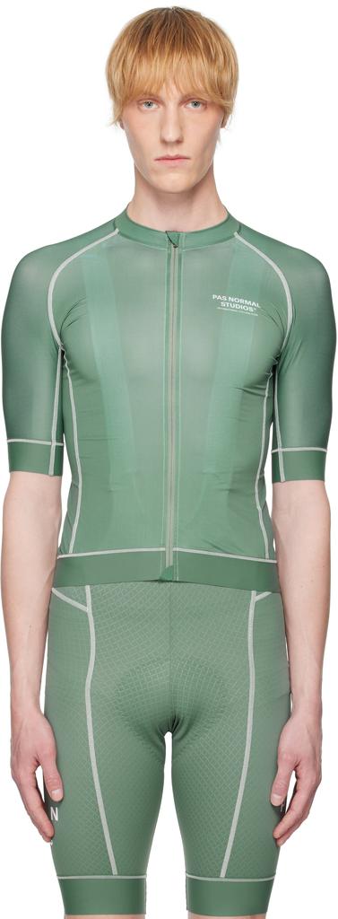 Pas Normal Studios Green Mechanism Jersey T-shirt