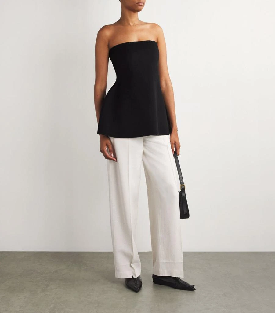 Róhe Peplum Bustier Top 2
