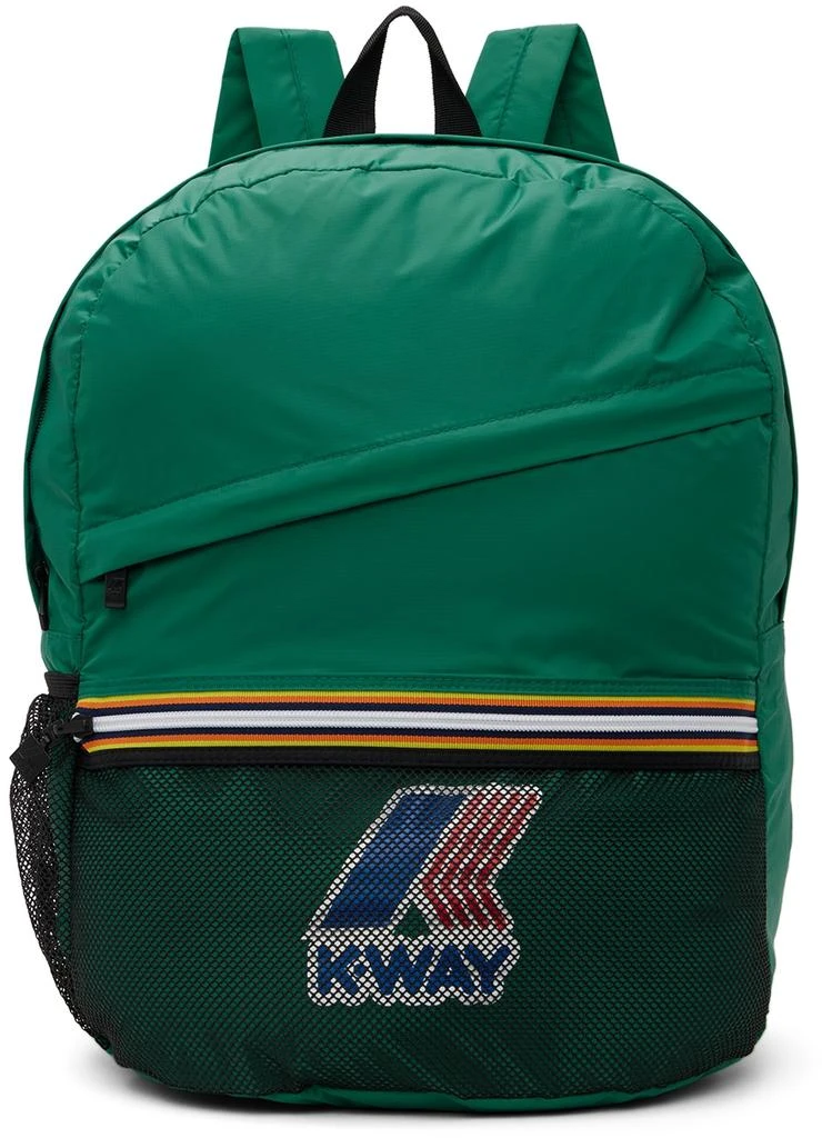 K-Way Kids Green Packable Backpack 1