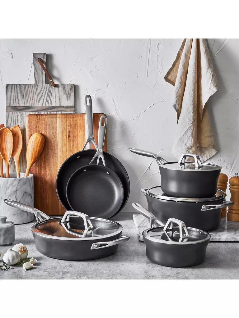 ZWILLING J.A. Henckels Motion Aluminum Hard Anodized Non-Stick 10-Piece Cookware Set 2