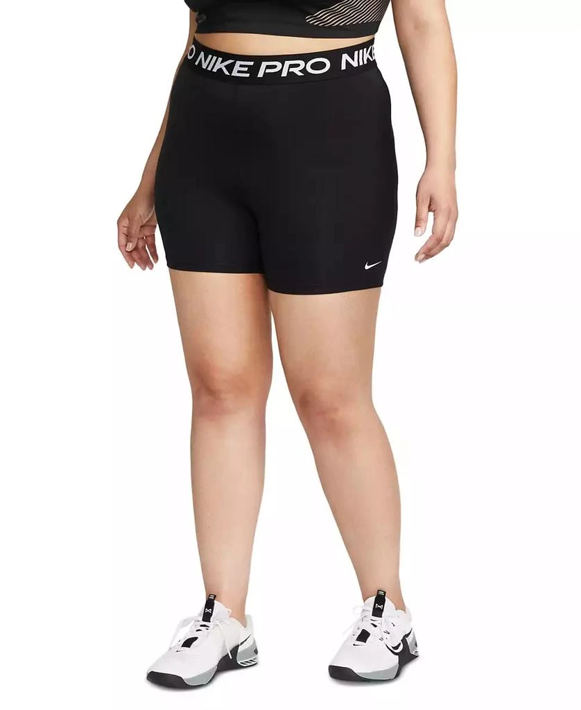 NIKE Plus Size Active Pro-365 Dri-FIT Elastic Logo Shorts 4