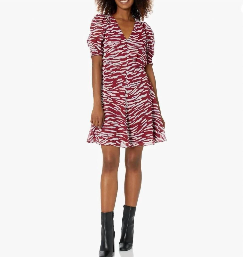 Vince Camuto Vince Camuto - Wine Puff Sleeve Dress