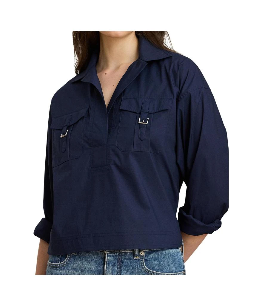 Ralph Lauren Buckle-Trim Cotton-Blend Shirt 3