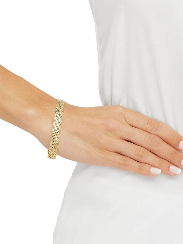 Saks Fifth Avenue 14K Goldplated Sterling Silver Bismark Bracelet 3