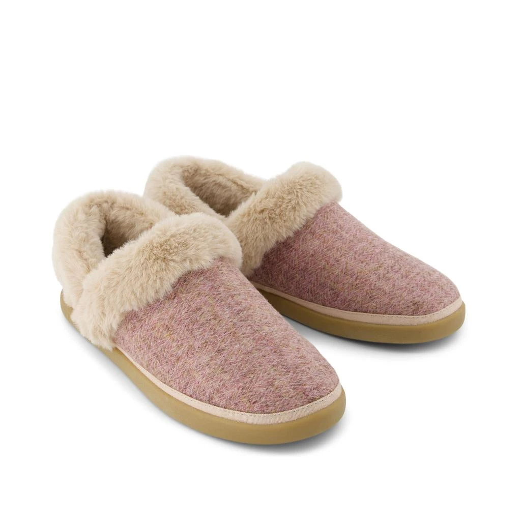 TOMS Shoes Oslo Vintage Pink Cozy Herringbone Slipper 4