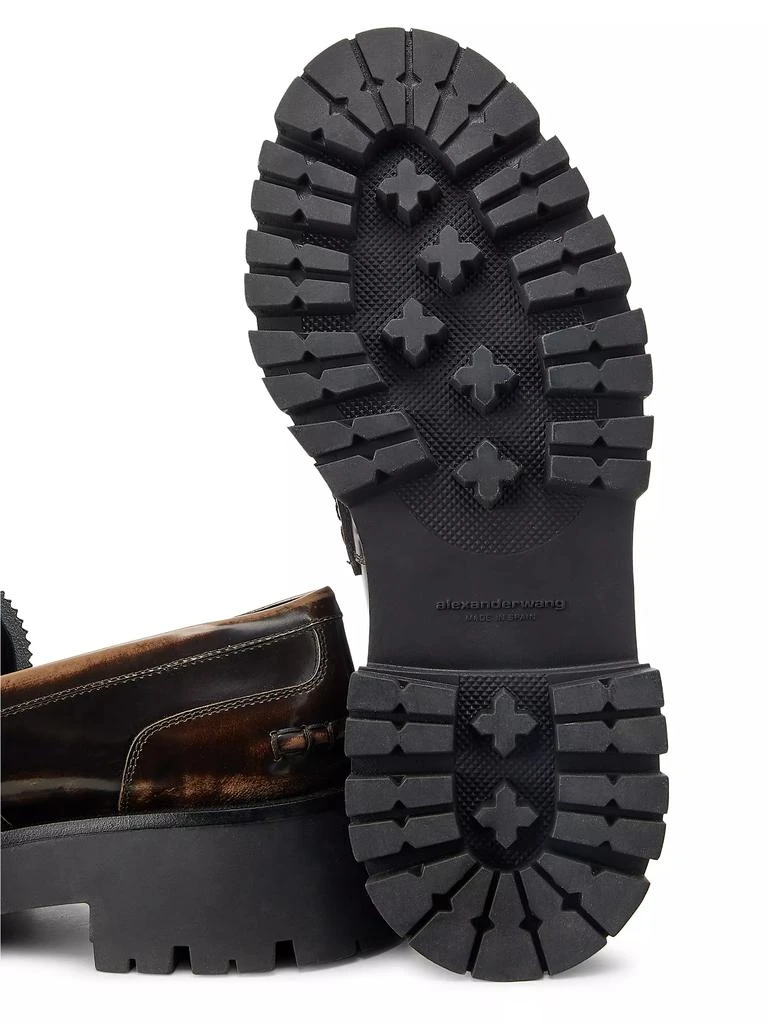 Alexander Wang Carter Lug-Sole Leather Loafers 6