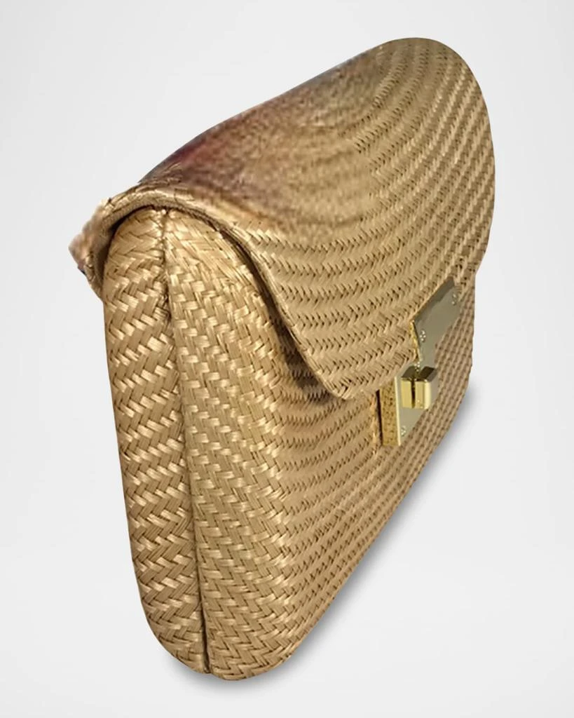 SERPUI Sasha Bun Straw Clutch Bag 2