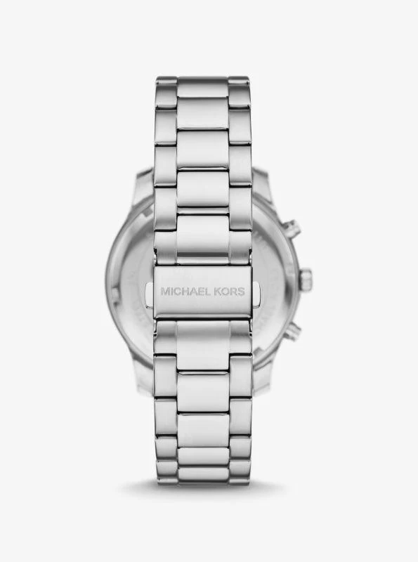 Michael Kors Oversized Berkley Pavé Silver-Tone Watch 3
