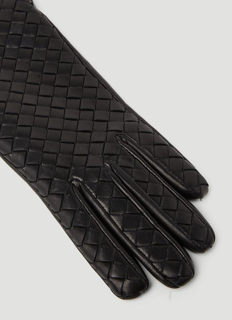 Bottega Veneta Intrecciato Leather Gloves 4
