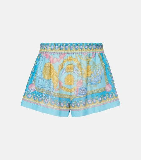 Versace Underwater Barocco cotton and silk shorts 1