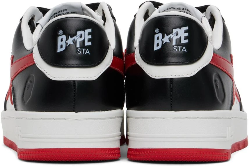 Bape Black & Red Sta #3 Sneakers 2