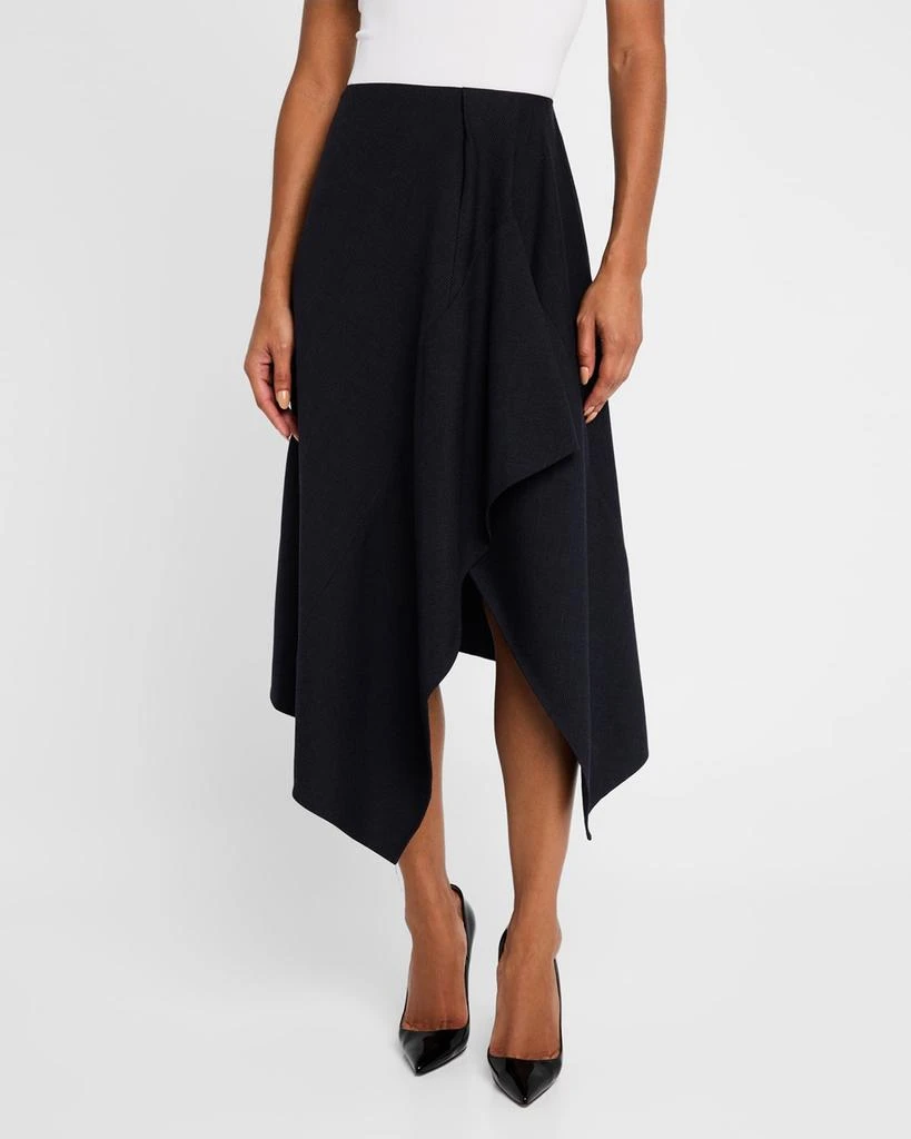 A.L.C. Draped Navy Midi Skirt 4