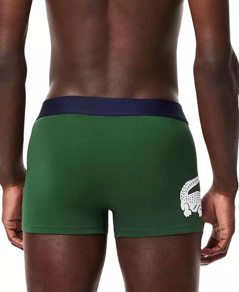 Lacoste Men's 3-Pack Regular-Fit Big Croc Logo Trunk Underwear 4