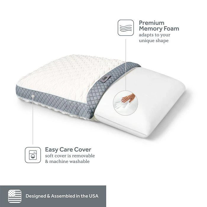 Sealy Memory Foam Pillow with Gusset, Standard 6