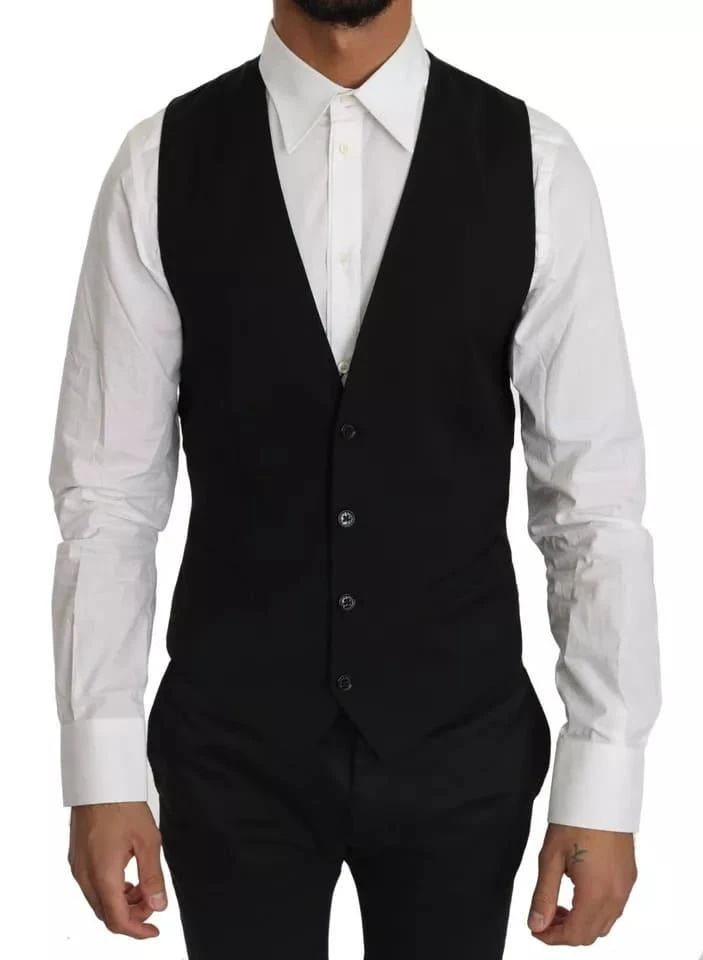 Dolce 
Gabbana Wool Logo Waistcoat Men
s Vest