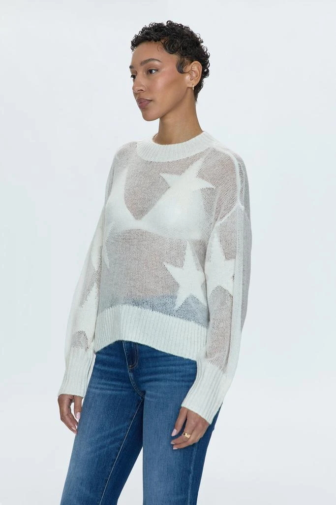 Pistola Denim Joslyn Sheer Sweater - Ivory Star 5