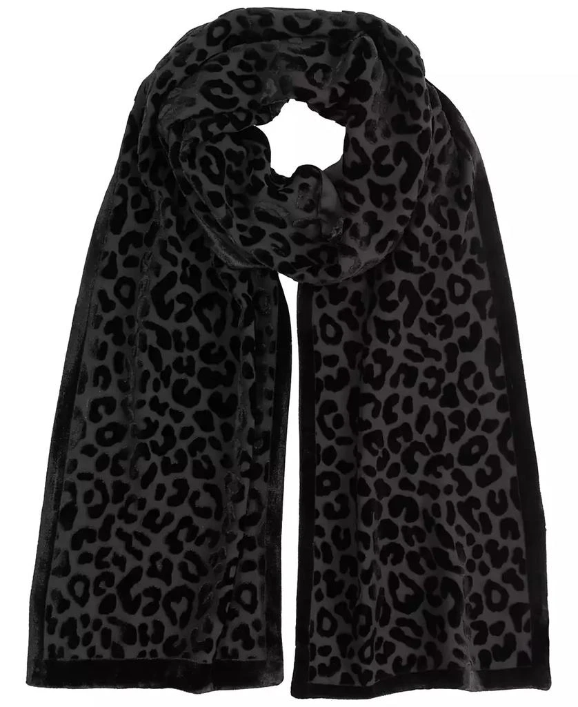 Ralph Lauren Animal Velvet Burnout Oblong Scarf