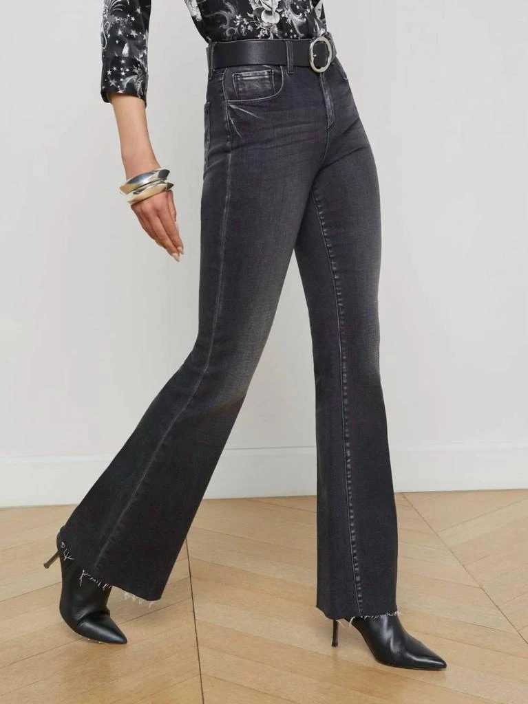 L'Agence L'Agence - Sera High Rise Sneaker Flare Jean 2