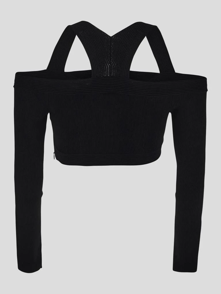 Alexander McQueen Alexander McQueen Cut-Out Detailed Cropped Top 2