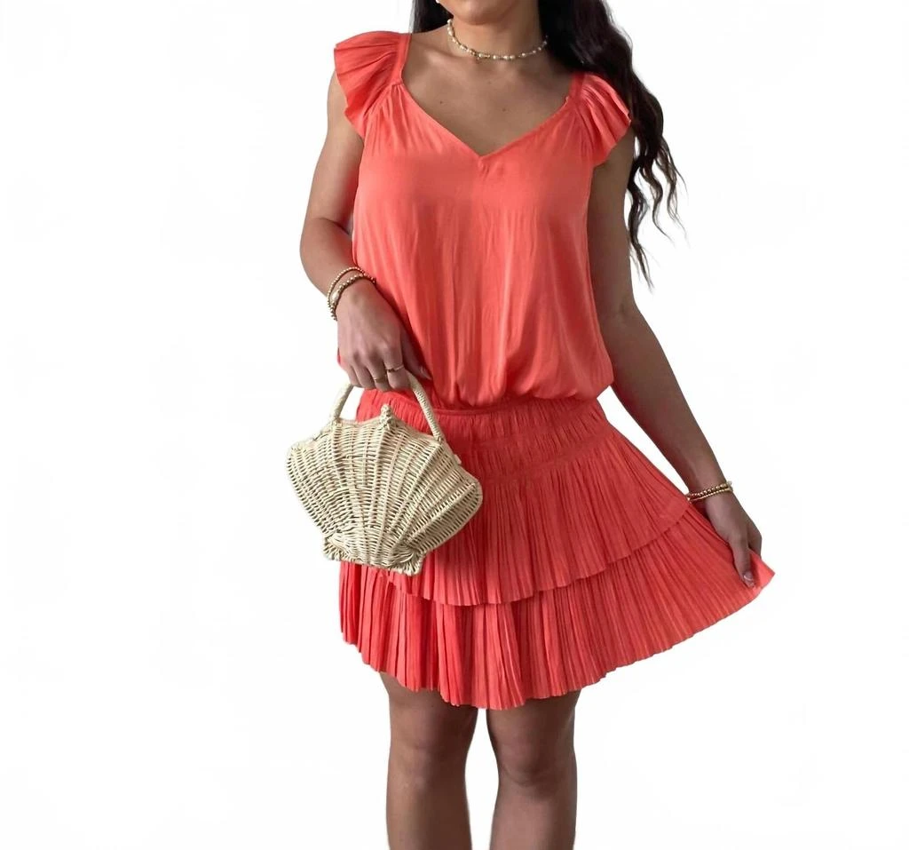 knee length dresses for ladies Twilight Pleated Mini Dress main image 1