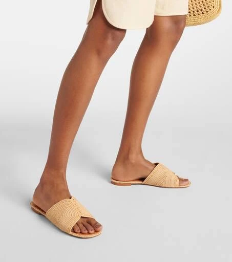 Clergerie Ineni raffia slides 7