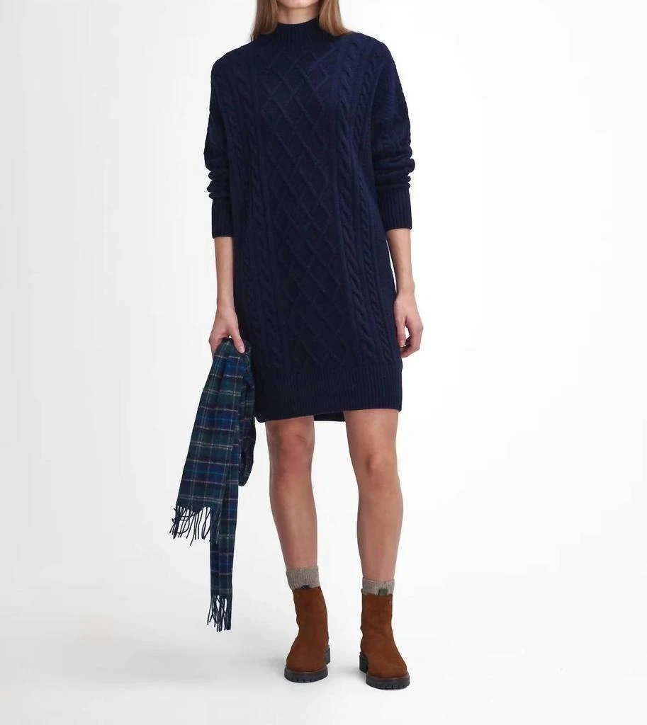 Barbour - Clarence Knitted Dress  On Sale Now with Up to 44% Off |  Discover Exclusive Deals & Savings at BeyondStyle  Authentic Barbour women  > dresses > midi|1974897703|blue|clothing|dresses|midi|textured|women|wool-blend  with Limited-Time