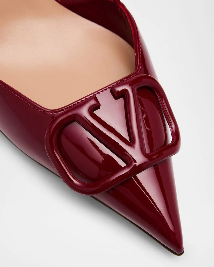 Valentino VLogo Patent Slingback Pumps 5