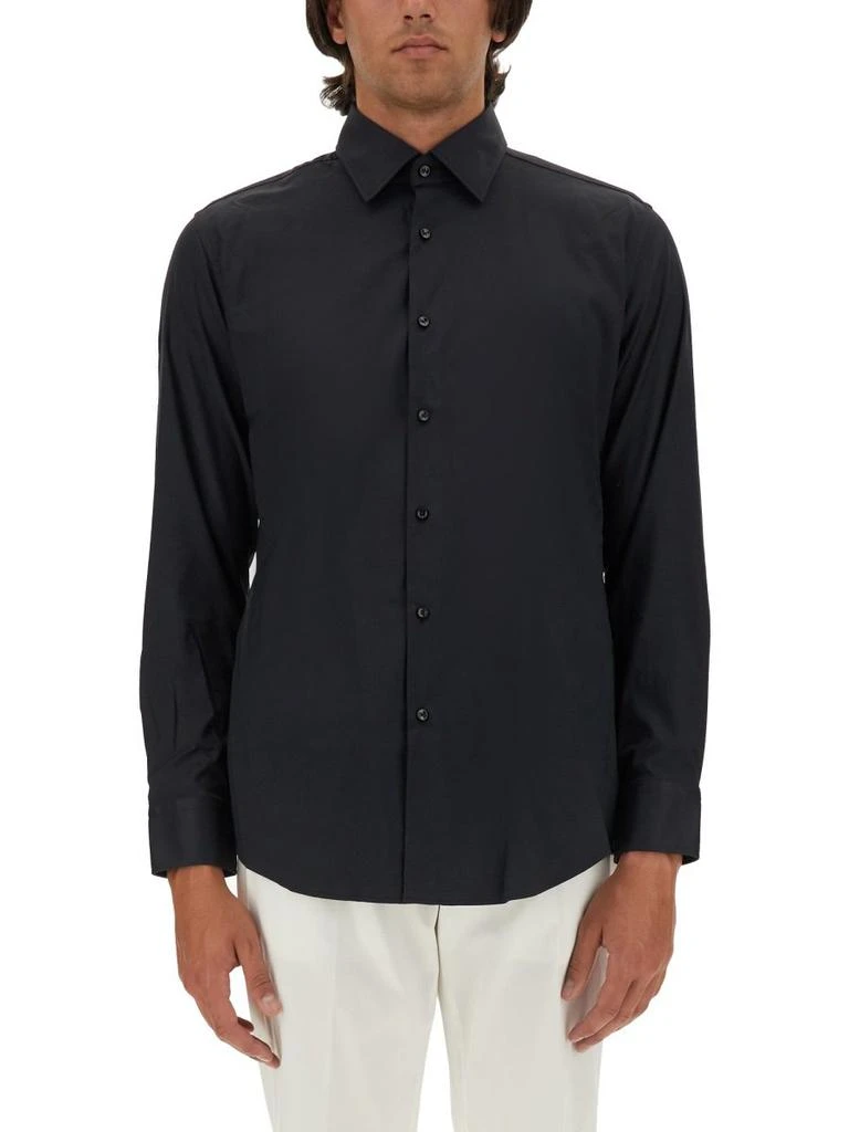 Hugo Boss Boss Hugo Boss Performance-Stretch Twill Slim-Fit Shirt 1