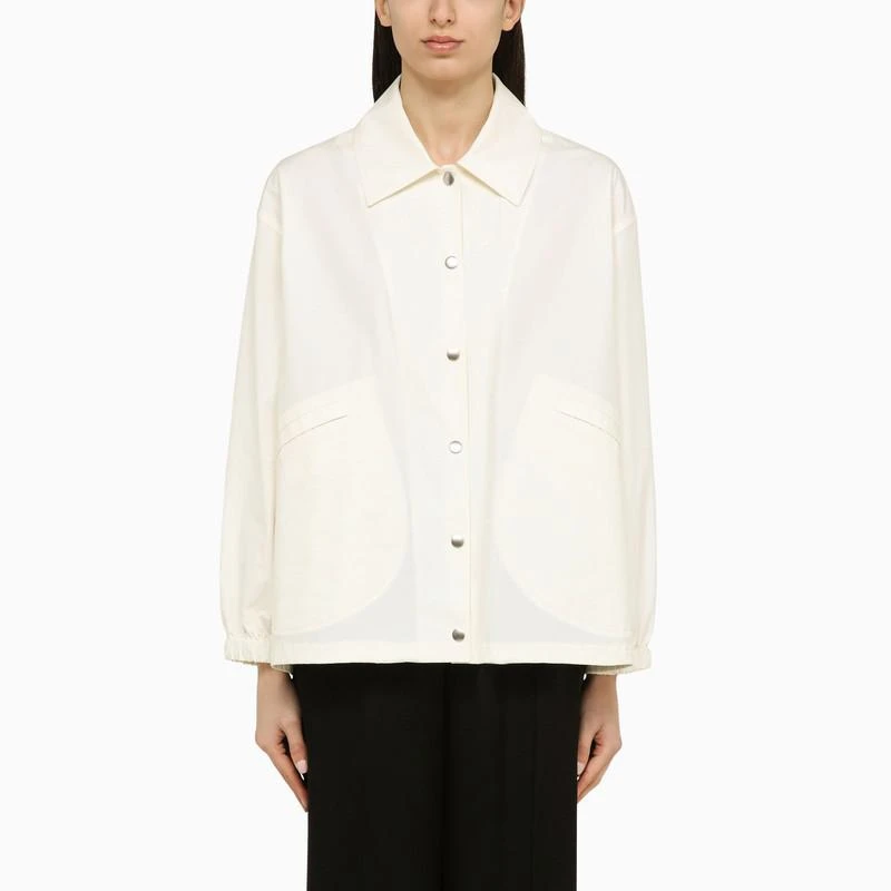 Jil Sander White shirt jacket with logo - Women