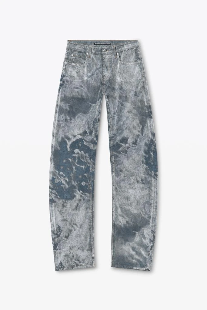 Alexander Wang Low-Rise Flocked Jeans with Lasered Cloud Print 2