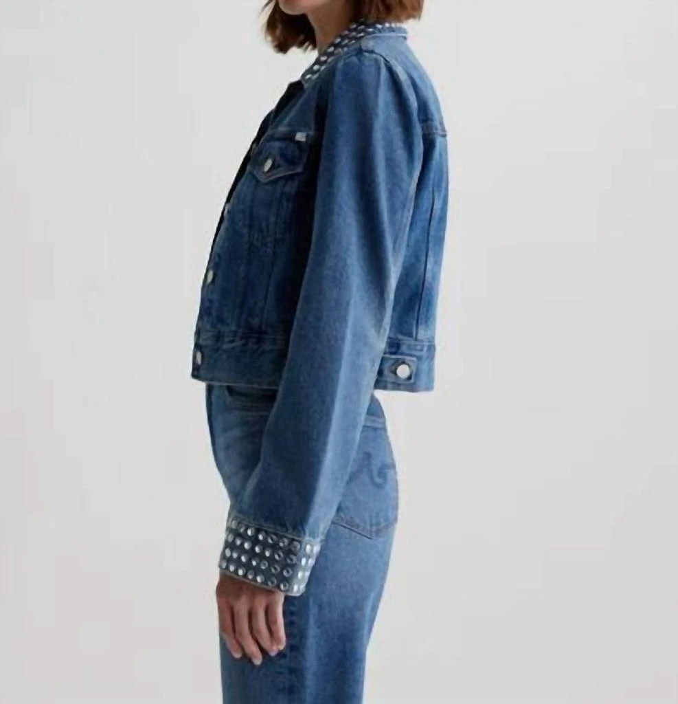 AG Jeans Ag Jeans - Studded Isa Cropped Trucker Jacket 2