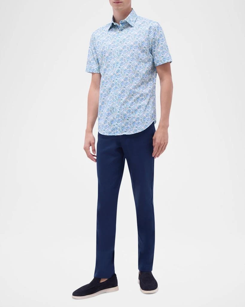 BUGATCHI Men's Miles OoohCotton Palm Short-Sleeve Shirt 2
