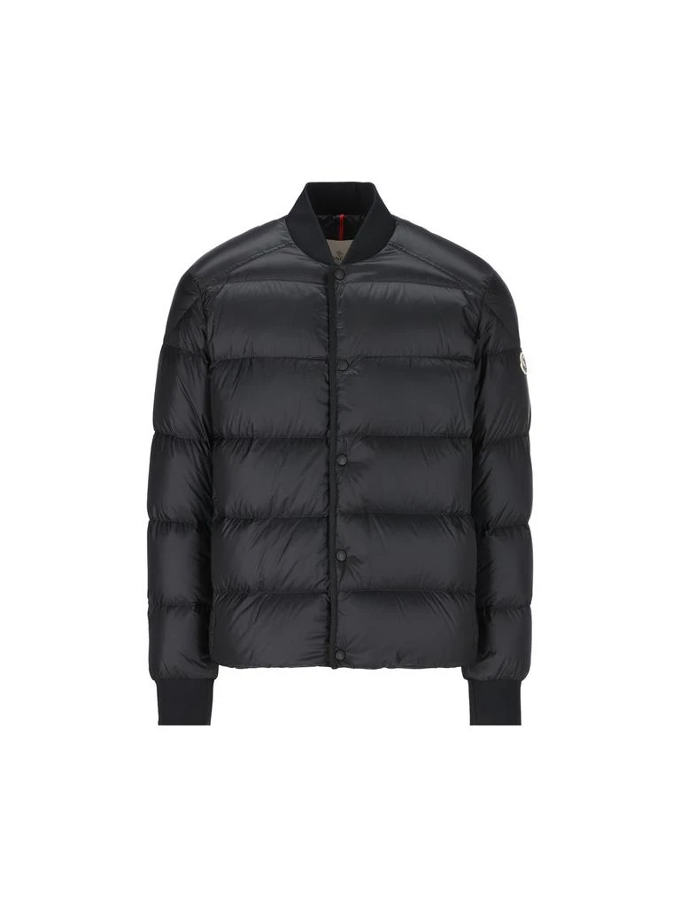 Moncler Moncler Logo Patch Zip-Up Padded Jacket 1