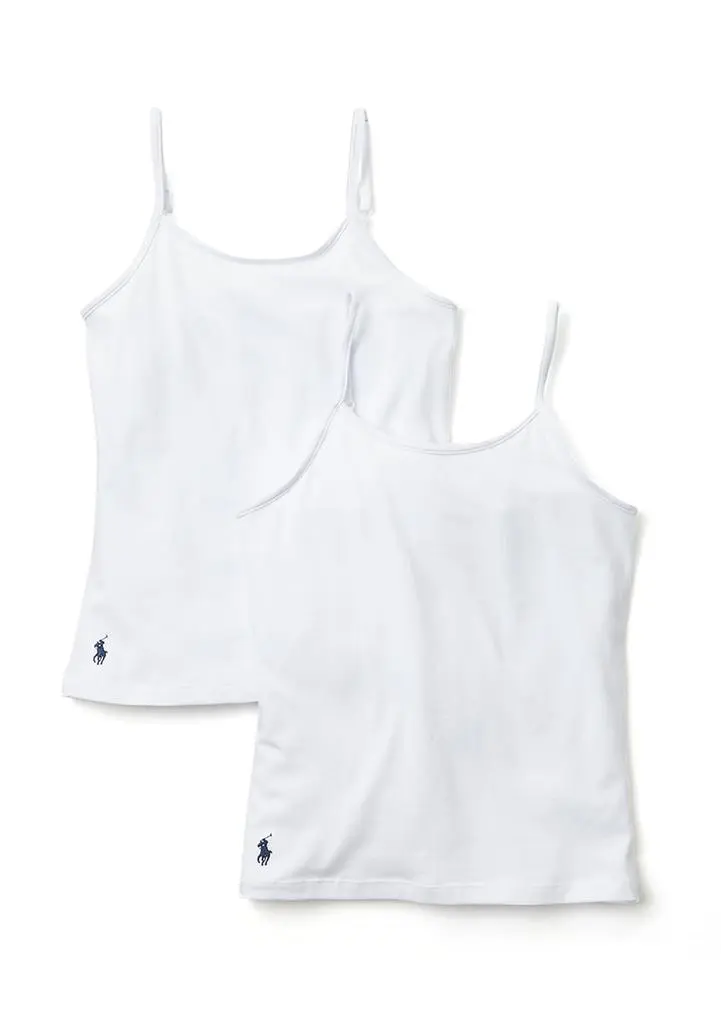 Ralph Lauren Girls 7-16 Polo Camisole - 2 Pack