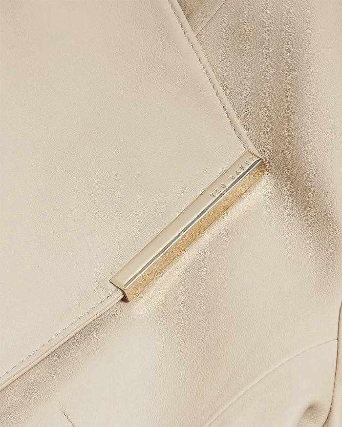 Ted Baker London Riyoze Leather Cropped Wrap Jacket 6