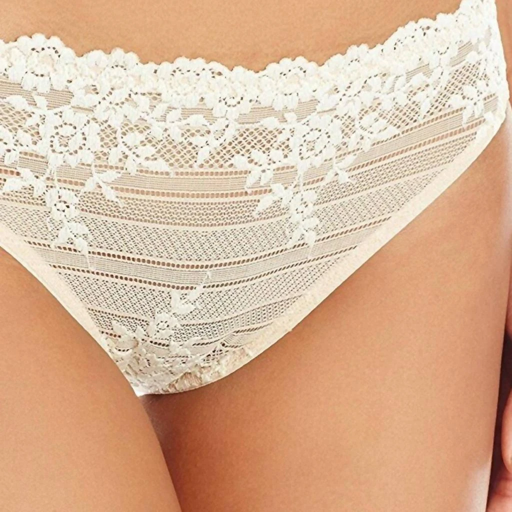 Wacoal Embrace Lace Bikini Panty In Natural Ivory 2