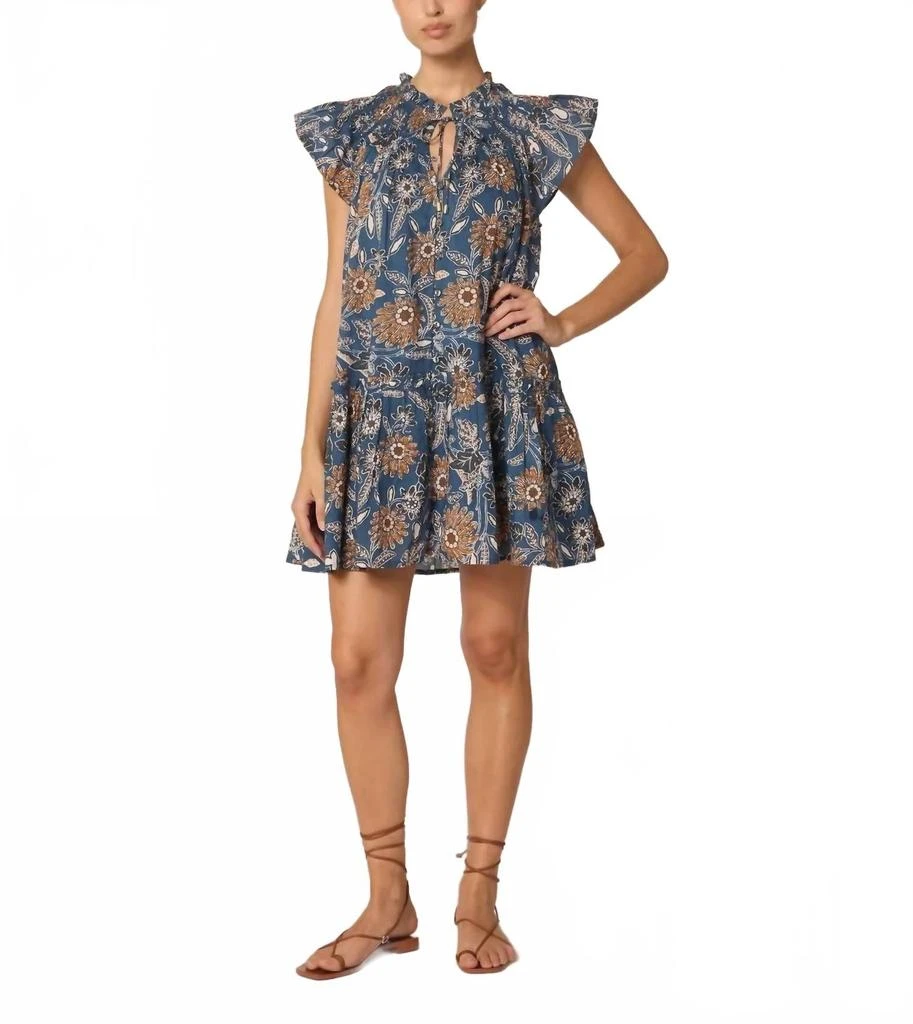 Cleobella Lydia Mini Dress In Magnolia Floral 1