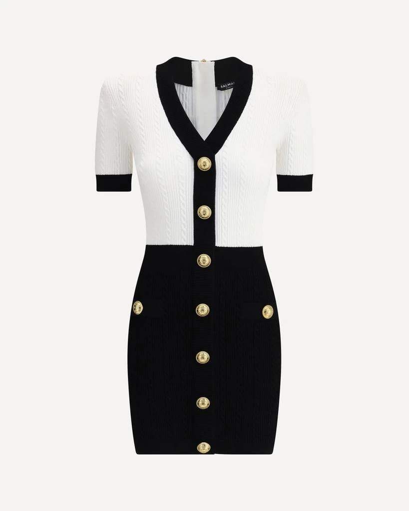 Balmain Braided pattern midi Dress 1